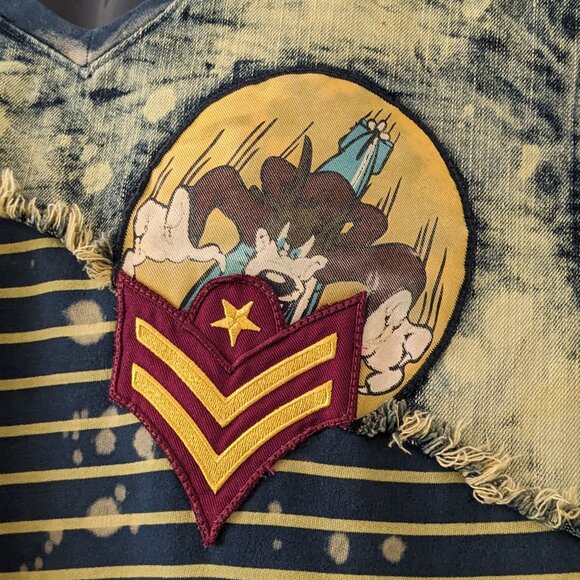 The Heritage by America 1776 Denim Distillery Men’s Shirt Tye Dye XL Cotton - Picture 3 of 10